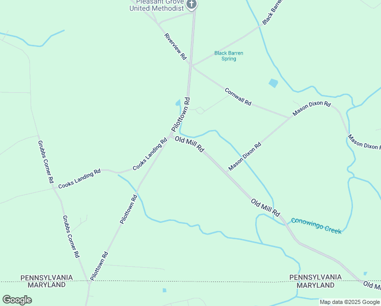 map of restaurants, bars, coffee shops, grocery stores, and more near 113 Old Mill Road in Peach Bottom