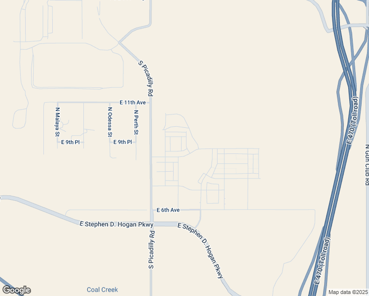 map of restaurants, bars, coffee shops, grocery stores, and more near 815 South Picadilly Road in Aurora