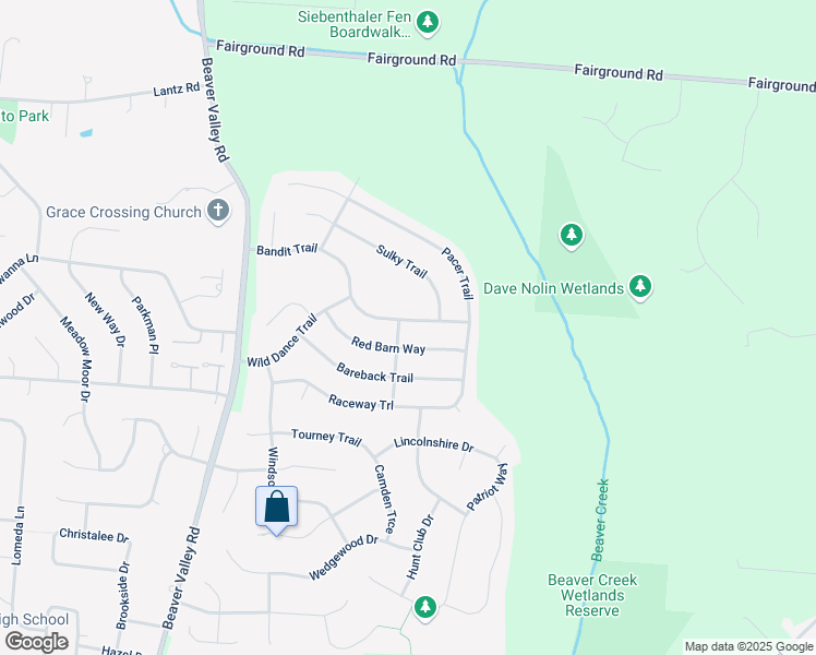 map of restaurants, bars, coffee shops, grocery stores, and more near 1464 Stretch Drive in Dayton