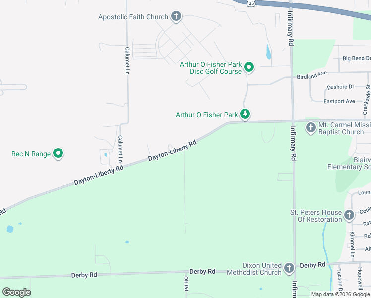 map of restaurants, bars, coffee shops, grocery stores, and more near 5925 Dayton-Liberty Road in Dayton