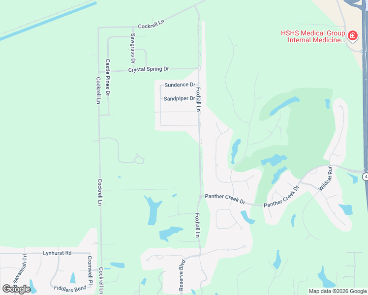 map of restaurants, bars, coffee shops, grocery stores, and more near 3500 Deer Run Drive in Springfield