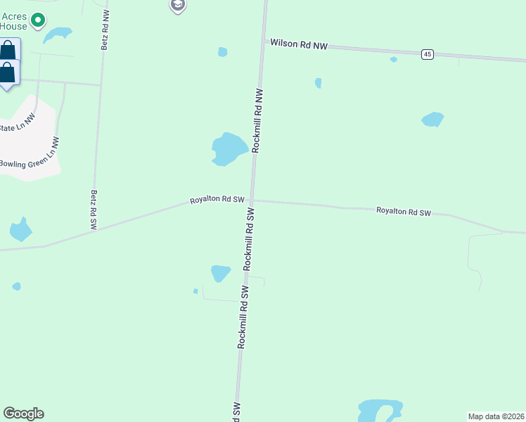 map of restaurants, bars, coffee shops, grocery stores, and more near 6985 Royalton Rd SW in Lancaster