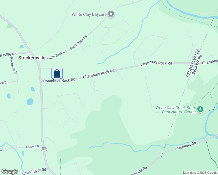 map of restaurants, bars, coffee shops, grocery stores, and more near 632 Chambers Rock Road in Landenberg