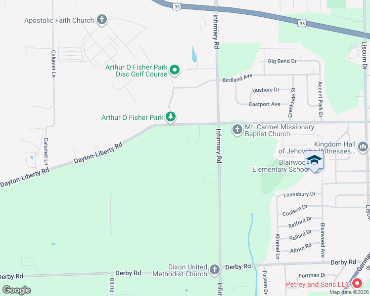 map of restaurants, bars, coffee shops, grocery stores, and more near 5552 Glenmeadow Drive in Dayton
