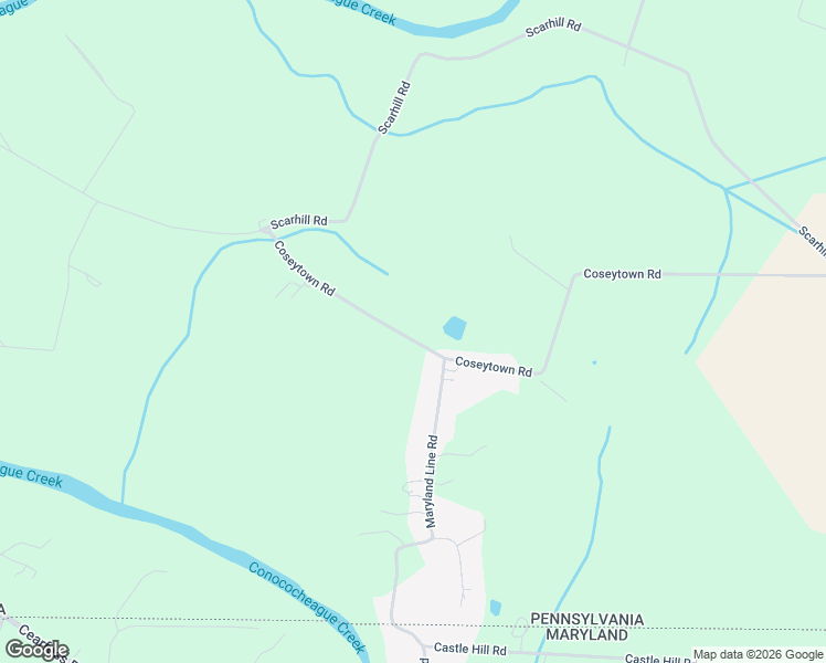 map of restaurants, bars, coffee shops, grocery stores, and more near 3891 Coseytown Road in Greencastle