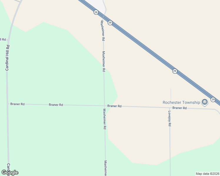 map of restaurants, bars, coffee shops, grocery stores, and more near 4746 Maxheimer Road in Rochester