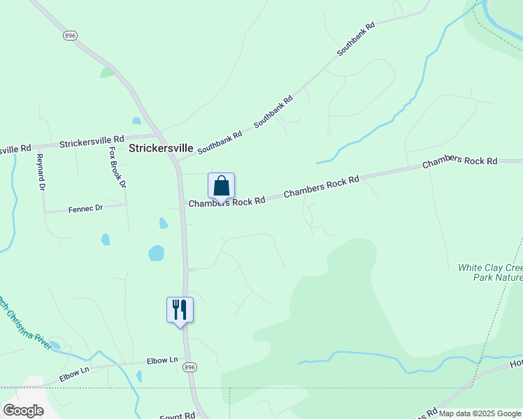 map of restaurants, bars, coffee shops, grocery stores, and more near 516 Chambers Rock Road in Landenberg
