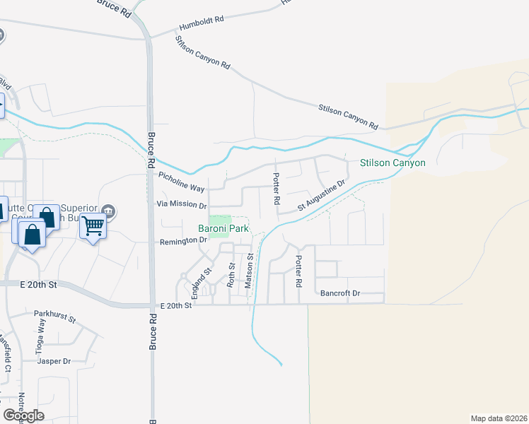 map of restaurants, bars, coffee shops, grocery stores, and more near 7 Premier Court in Chico
