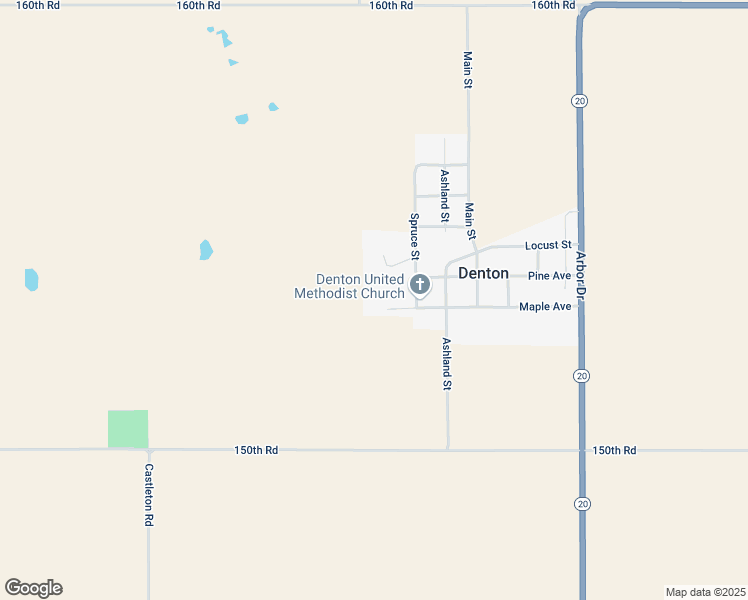 map of restaurants, bars, coffee shops, grocery stores, and more near 798 Maple Avenue in Denton