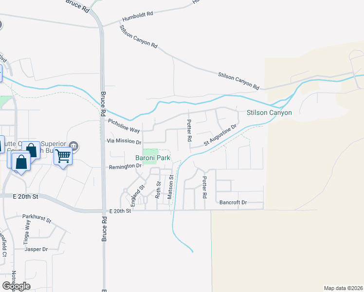 map of restaurants, bars, coffee shops, grocery stores, and more near 7 Premier Court in Chico