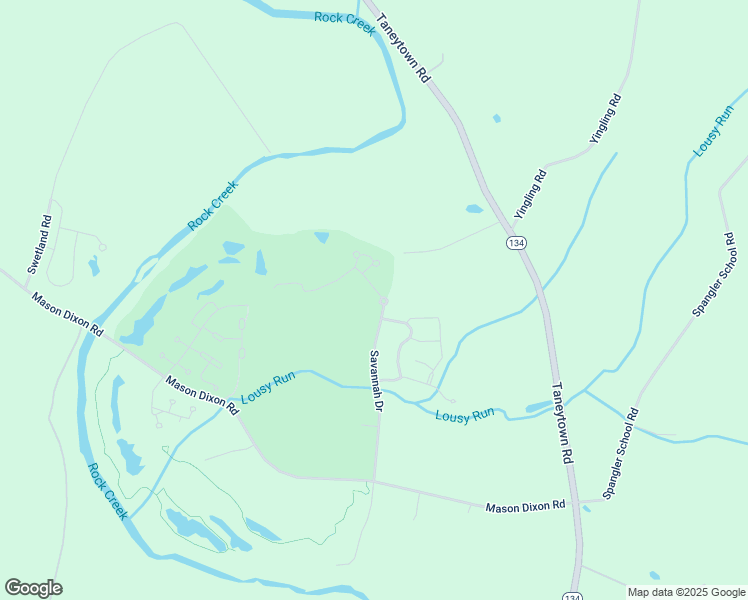 map of restaurants, bars, coffee shops, grocery stores, and more near 202 Savannah Dr in Gettysburg
