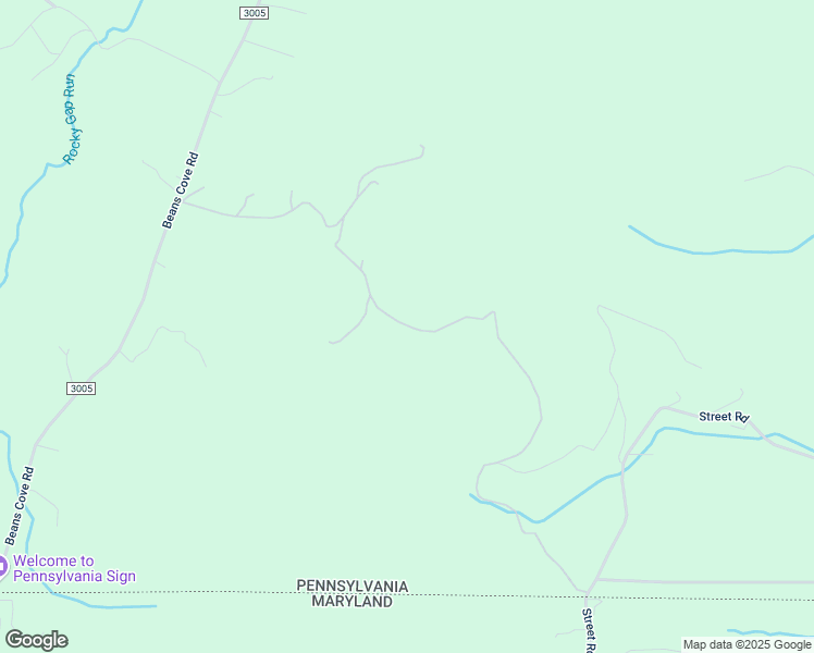 map of restaurants, bars, coffee shops, grocery stores, and more near Rices Road in Bedford County