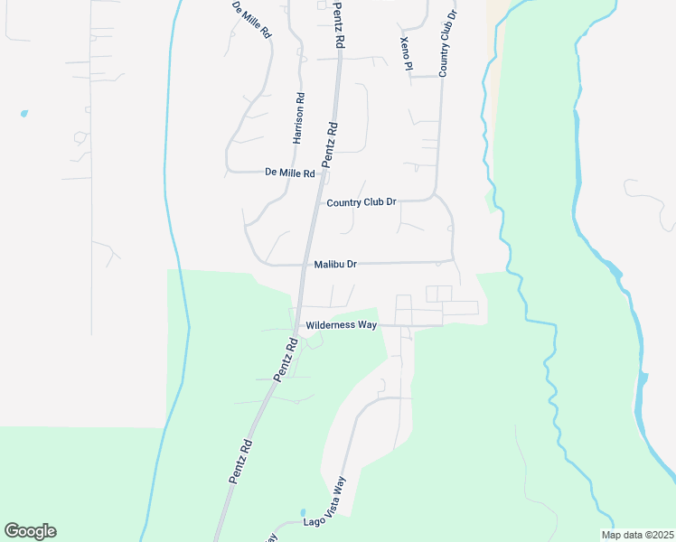 map of restaurants, bars, coffee shops, grocery stores, and more near 5000 Malibu Drive in Paradise