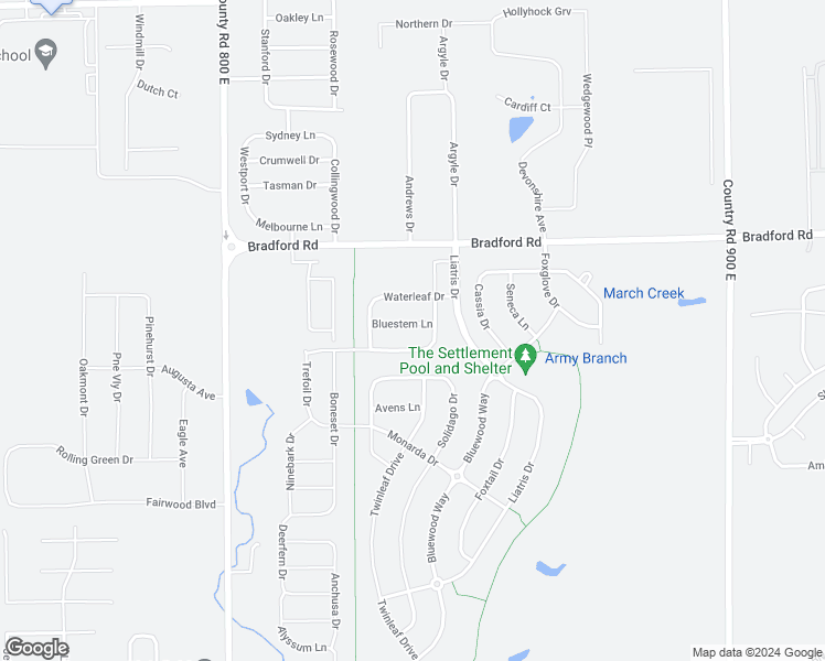 map of restaurants, bars, coffee shops, grocery stores, and more near 8397 Bluestem Lane in Plainfield