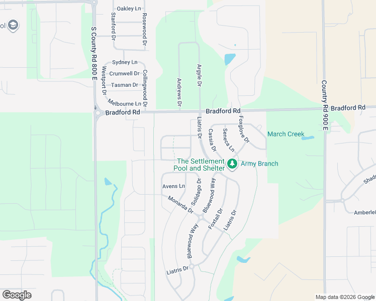 map of restaurants, bars, coffee shops, grocery stores, and more near 8427 Bluestem Lane in Plainfield