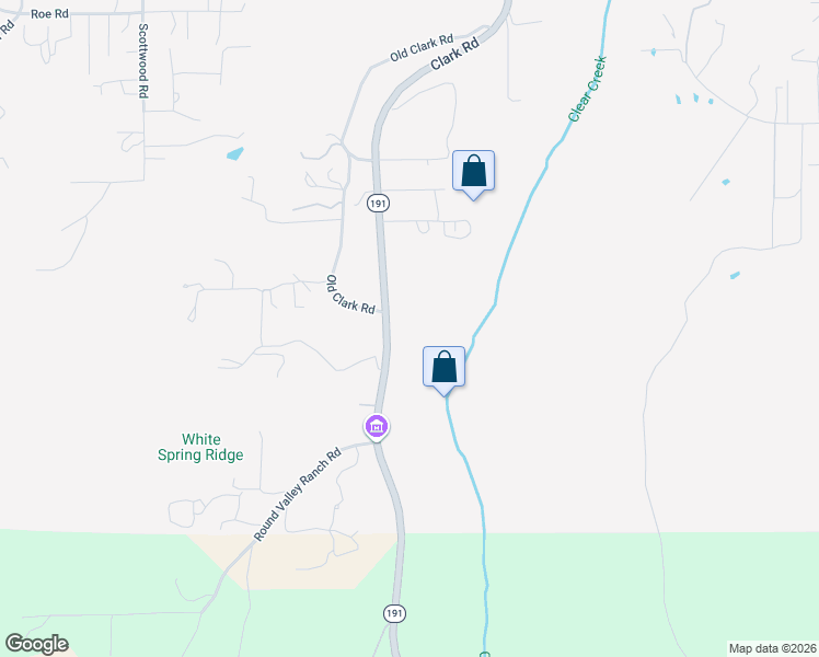 map of restaurants, bars, coffee shops, grocery stores, and more near 4926 Clark Road in Paradise