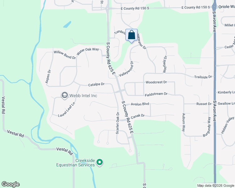map of restaurants, bars, coffee shops, grocery stores, and more near 6268 White Alder Court in Avon
