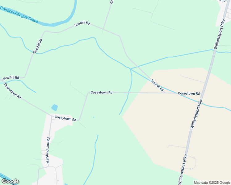 map of restaurants, bars, coffee shops, grocery stores, and more near 3367 Coseytown Road in Greencastle