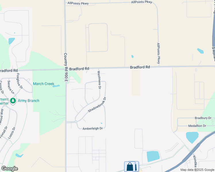map of restaurants, bars, coffee shops, grocery stores, and more near 2145 Shadowbrook Drive in Plainfield