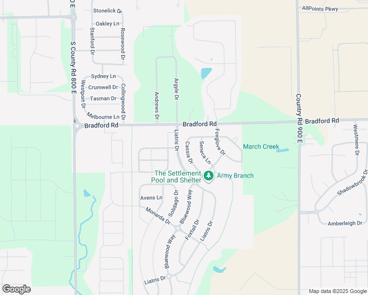 map of restaurants, bars, coffee shops, grocery stores, and more near 2114 Cassia Drive in Plainfield