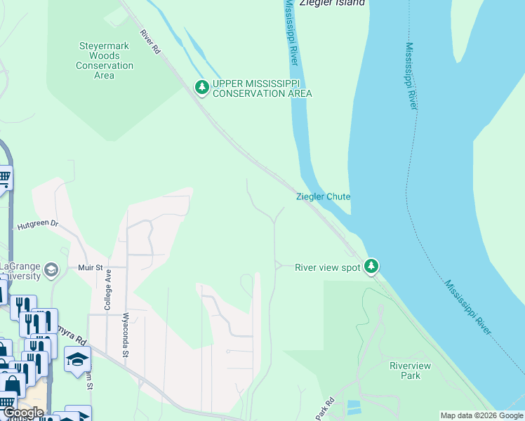 map of restaurants, bars, coffee shops, grocery stores, and more near 68-98 Orchard Point Rd in Hannibal