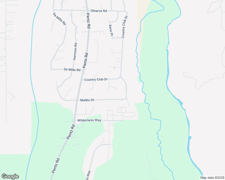map of restaurants, bars, coffee shops, grocery stores, and more near 5122 Feather Rock Court in Paradise