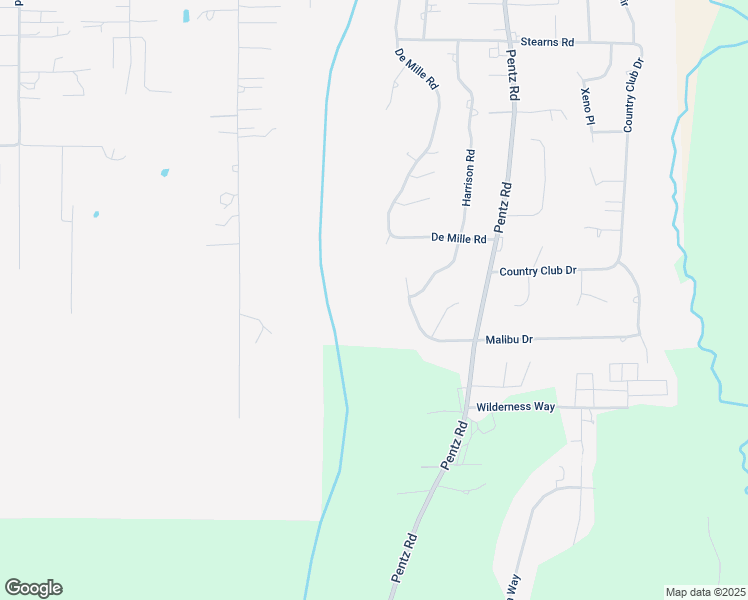 map of restaurants, bars, coffee shops, grocery stores, and more near 4896 Malibu Drive in Paradise