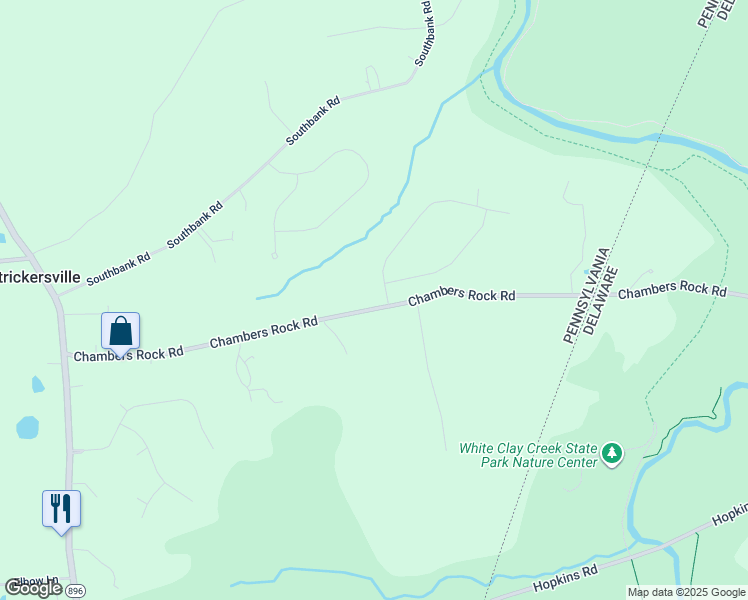 map of restaurants, bars, coffee shops, grocery stores, and more near 5 Bills Way in Landenberg