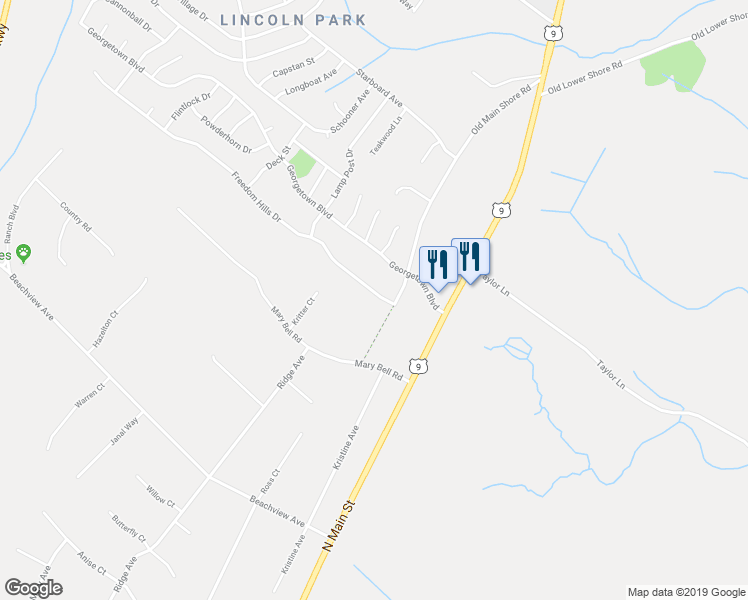 map of restaurants, bars, coffee shops, grocery stores, and more near 5 Freedom Hills Drive in Barnegat Township