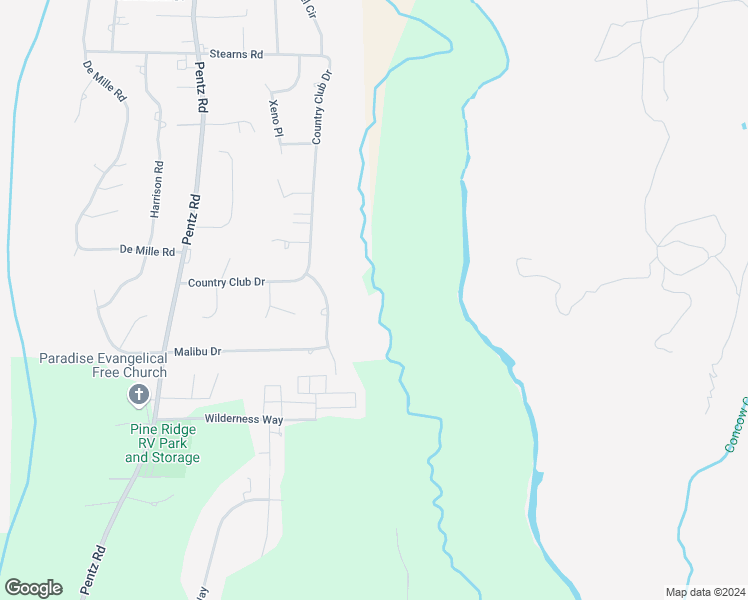 map of restaurants, bars, coffee shops, grocery stores, and more near 5236 Royal Canyon Lane in Paradise