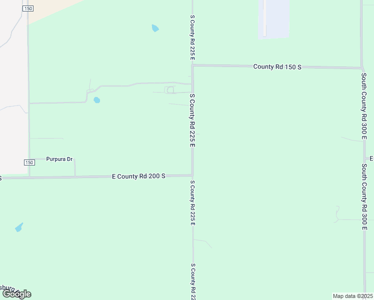 map of restaurants, bars, coffee shops, grocery stores, and more near 1848 South County Road 225 East in Danville