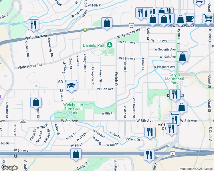 map of restaurants, bars, coffee shops, grocery stores, and more near in Jefferson County