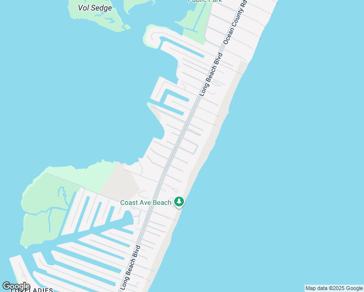map of restaurants, bars, coffee shops, grocery stores, and more near 1 Seaview Drive South in Beach Haven