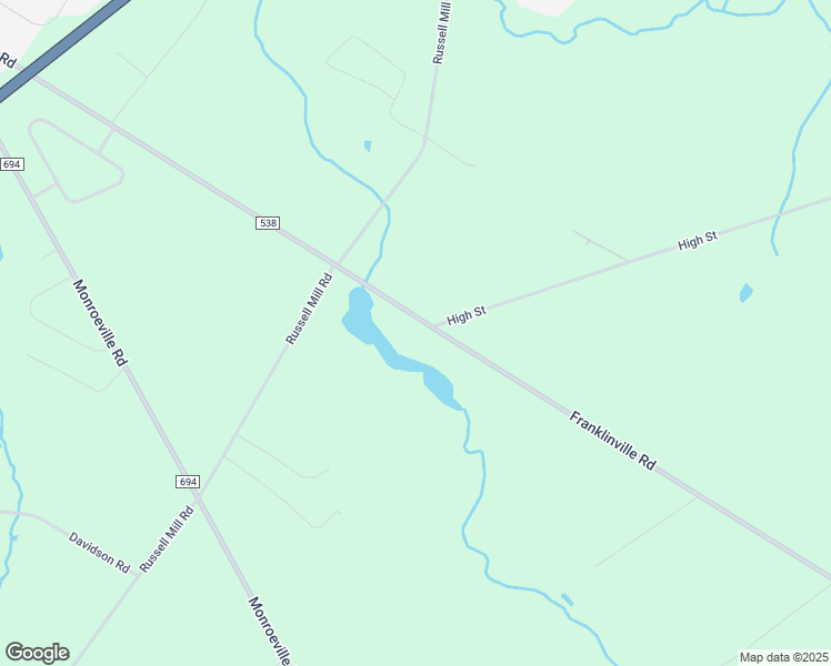 map of restaurants, bars, coffee shops, grocery stores, and more near 445 Franklinville Road in Swedesboro