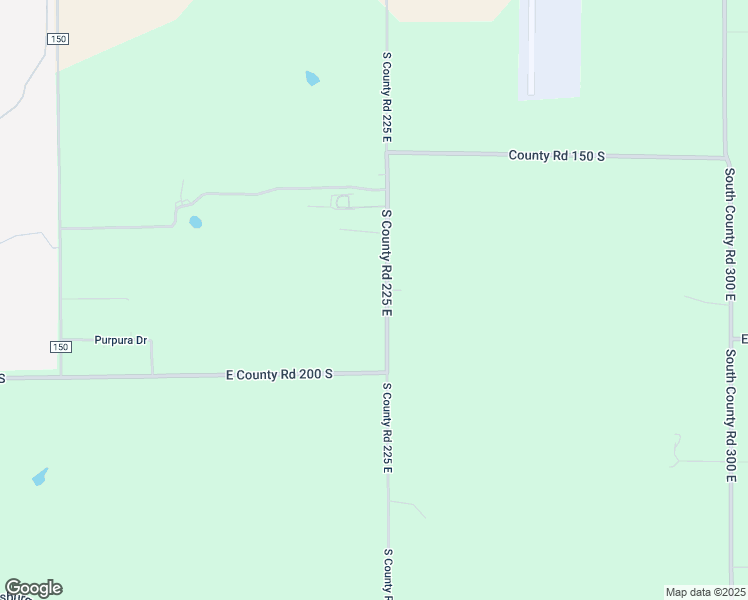 map of restaurants, bars, coffee shops, grocery stores, and more near 1848 South County Road 225 East in Danville