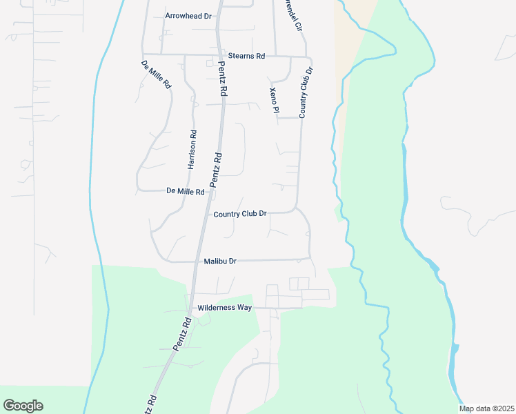map of restaurants, bars, coffee shops, grocery stores, and more near 5035 Country Club Drive in Paradise