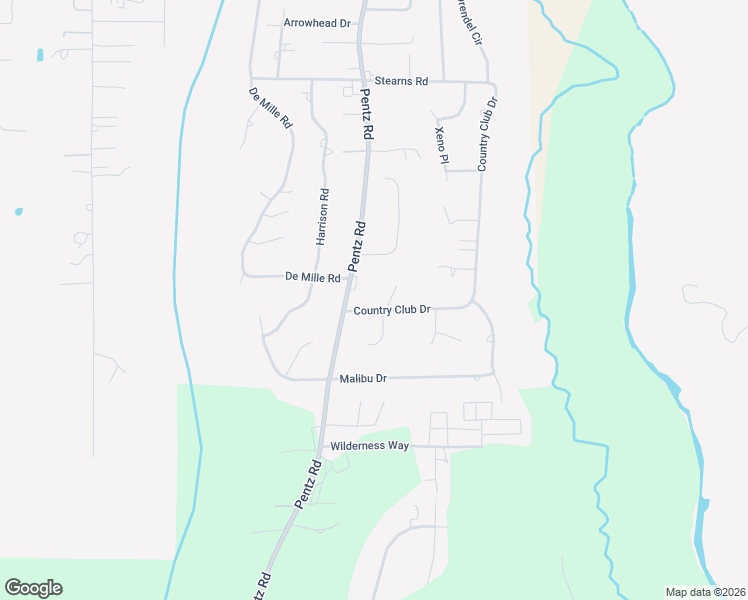 map of restaurants, bars, coffee shops, grocery stores, and more near 5005 Country Club Drive in Paradise