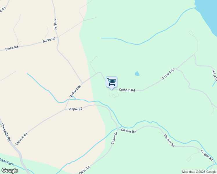 map of restaurants, bars, coffee shops, grocery stores, and more near Orchard Road in Delta