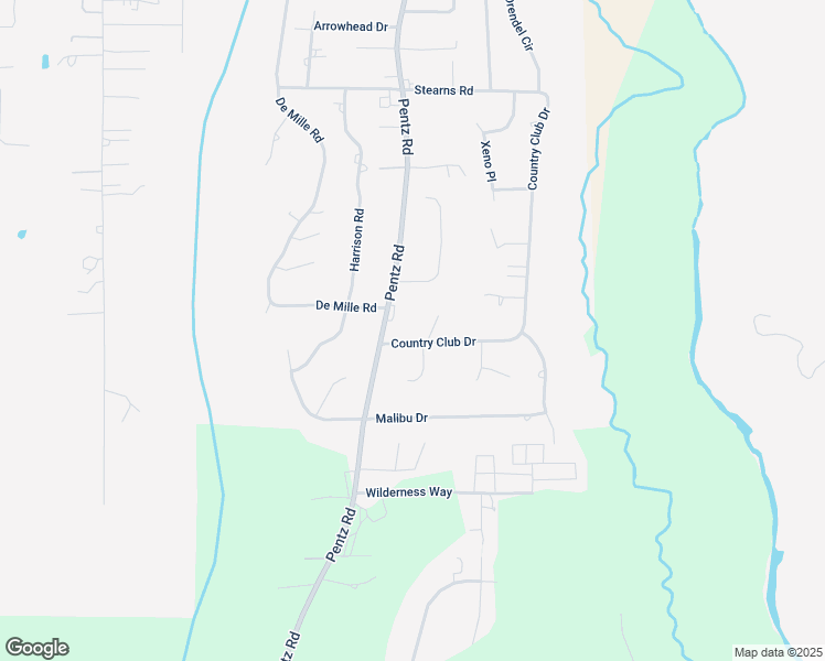 map of restaurants, bars, coffee shops, grocery stores, and more near 5005 Country Club Drive in Paradise