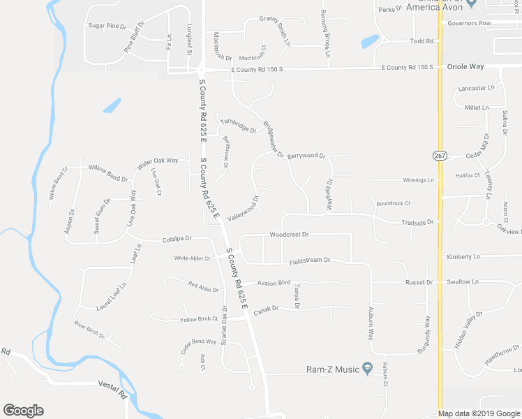 map of restaurants, bars, coffee shops, grocery stores, and more near 1901 Valleywood Court in Avon