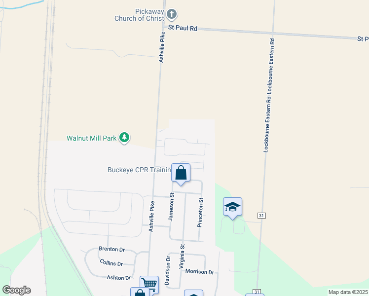 map of restaurants, bars, coffee shops, grocery stores, and more near 800 Long Street in Ashville