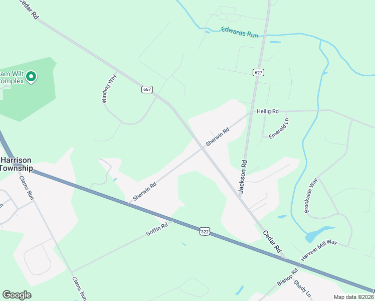 map of restaurants, bars, coffee shops, grocery stores, and more near 209 Cedar Road in Mullica Hill