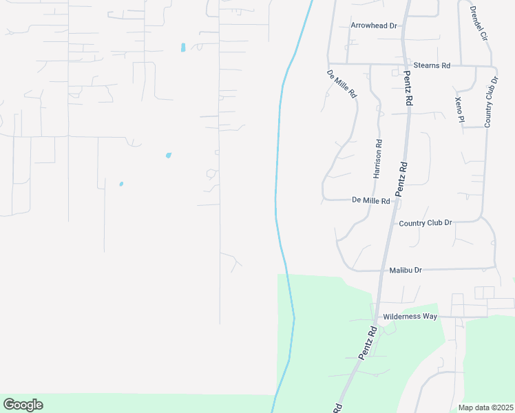 map of restaurants, bars, coffee shops, grocery stores, and more near 5128 Edgewood Lane in Paradise