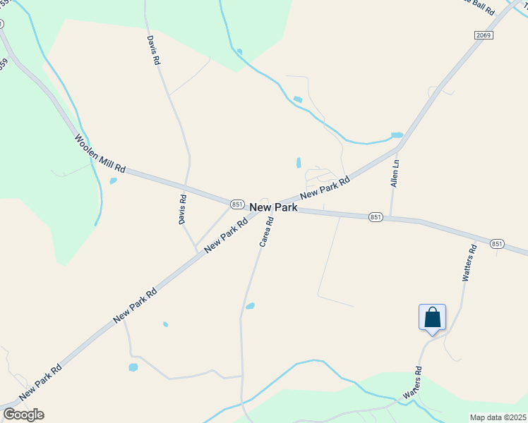 map of restaurants, bars, coffee shops, grocery stores, and more near 733 New Park Road in New Park
