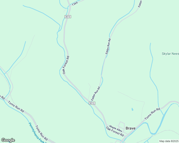 map of restaurants, bars, coffee shops, grocery stores, and more near 183 Eddys Run Road in Spraggs