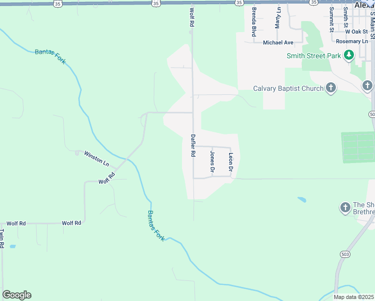 map of restaurants, bars, coffee shops, grocery stores, and more near 1120 Dafler Road in West Alexandria