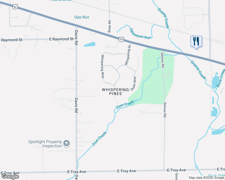 map of restaurants, bars, coffee shops, grocery stores, and more near in Indianapolis