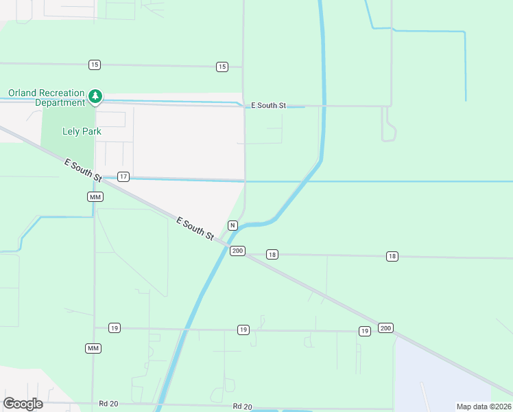 map of restaurants, bars, coffee shops, grocery stores, and more near 4280 County Road N in Orland