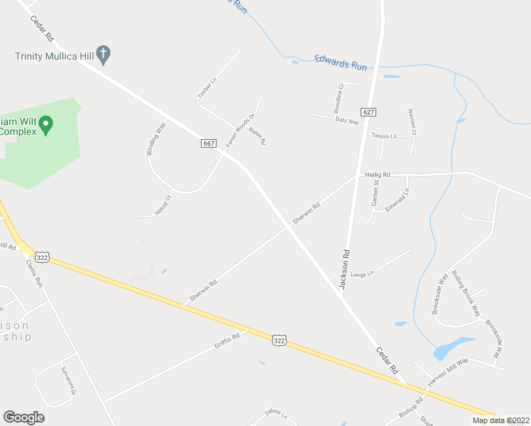 map of restaurants, bars, coffee shops, grocery stores, and more near 209 Cedar Road in Harrison Township