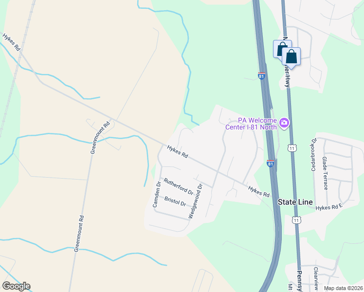 map of restaurants, bars, coffee shops, grocery stores, and more near 2101 Chloe Center in Greencastle